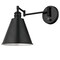 Westinghouse Fixture Wall 60W Trocadero Swing Arm, Matte Black Silver Int Shade 6125400 - alternate 7
